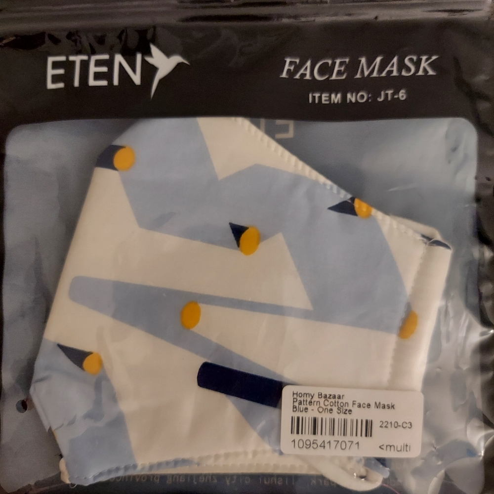 Pattern Cotton Face Mask - Picture 2 of 4